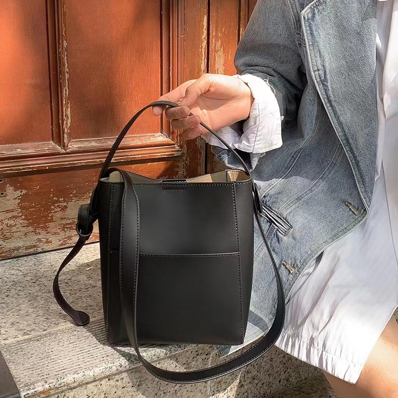 Fashion Leather Barrel Bag Ladies Tote Handbag LH3474_4 Colors 