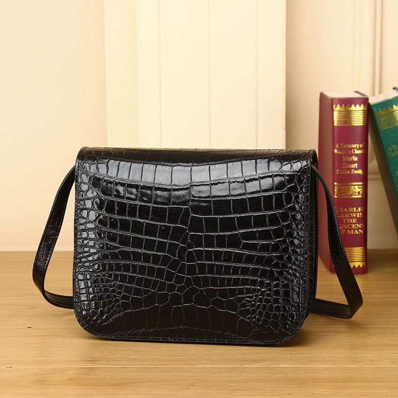 Crocodile Pattern Ladies Leather Purse Womens Crossbody Bags LH3482_4 Colors  