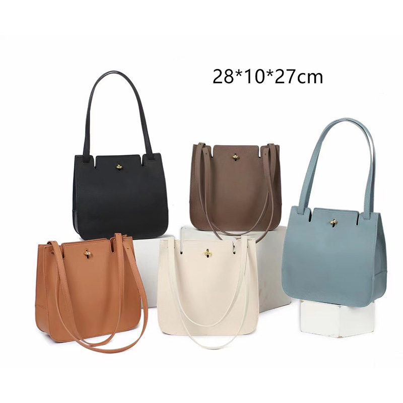 Women Pebbled Leather Long Strap Shoulder Bag LH3527_5 Colors 