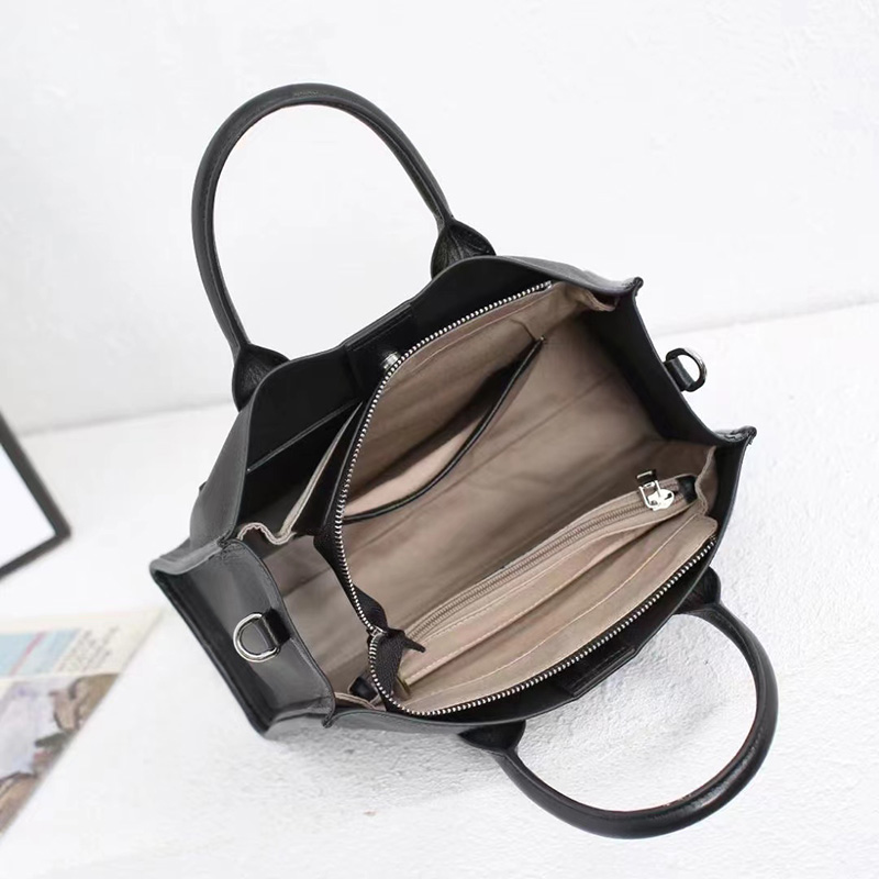 Pratical Real Leather Bag Women Top Handle Purse LH3520_5 Colors 