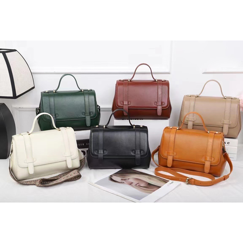Exquisite Womens Saddle Bag Leather Handbags LH3567_6 Colors
