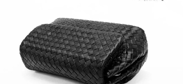 Seal Black Leather Bag LH842 