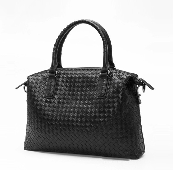 Stelly Black Leather Tote LH858