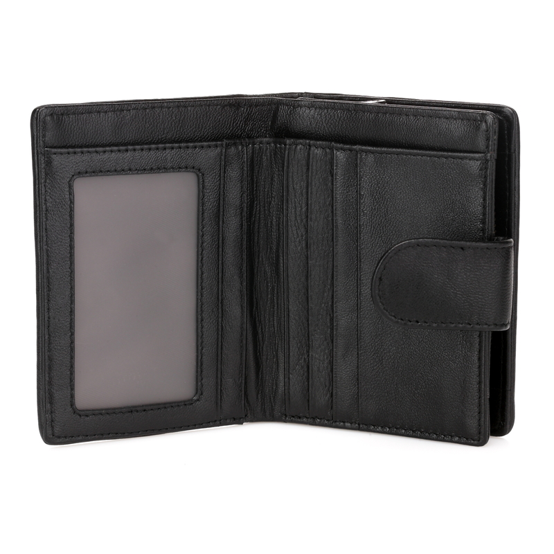 Felix Black Leather Wallets LH1301