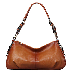 Tasky Brown Leather Tote LH9907