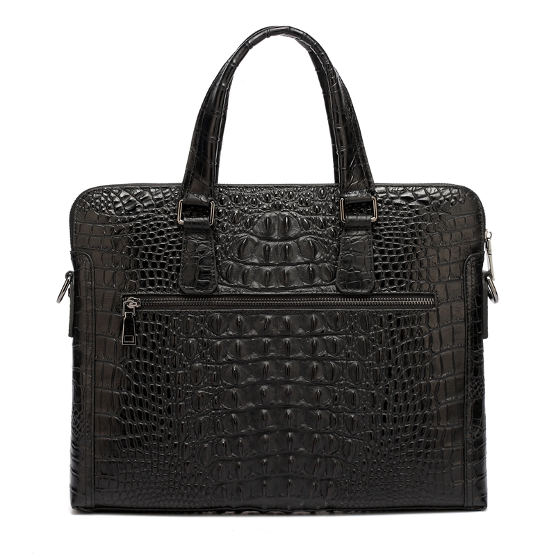 Black Crocodile Pattern Formal Briefcase LH1476