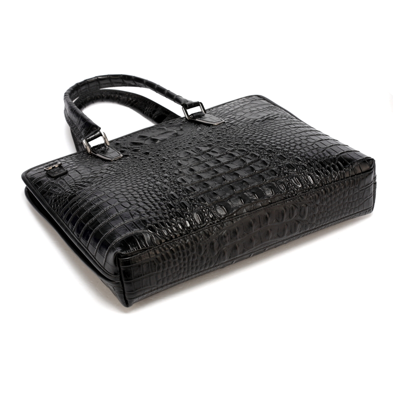 Balck Crocodile Pattern Laptop Bag LH1475