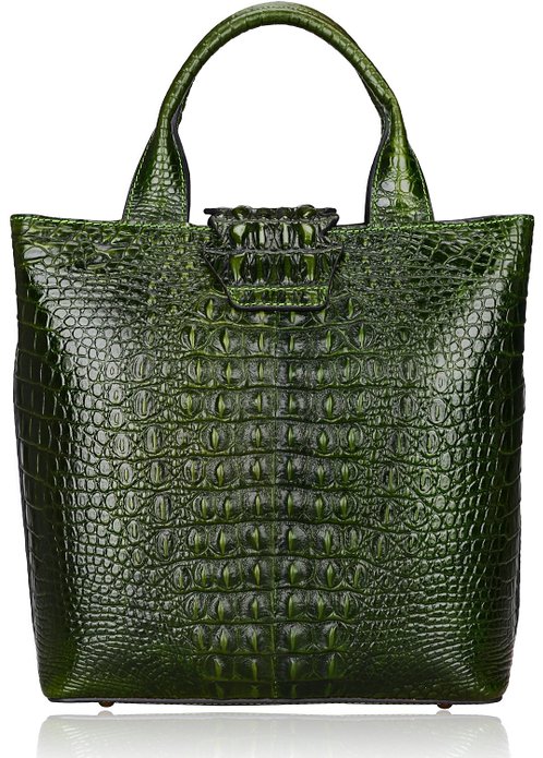 Crocodile Pattern Leather Tote LH1753A_5 Colors