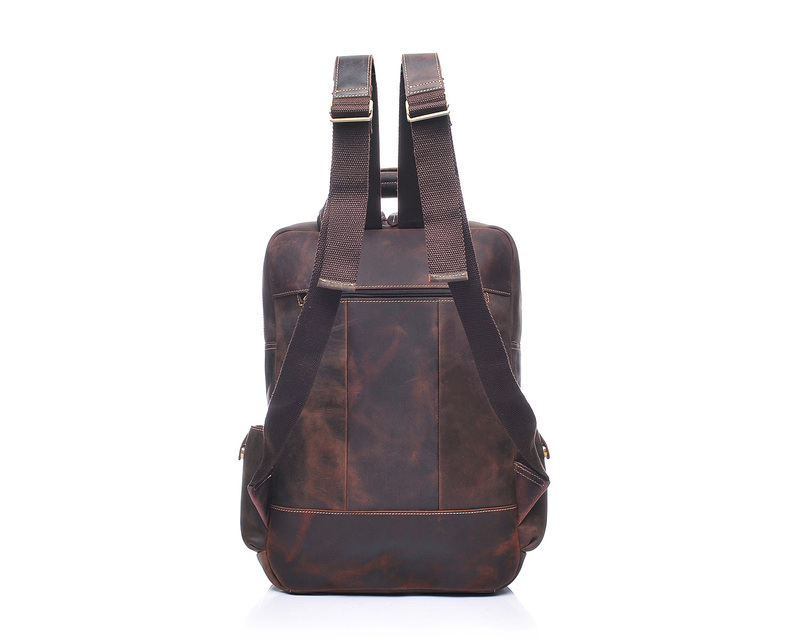 Pockets Real Leather Backpack LH1908