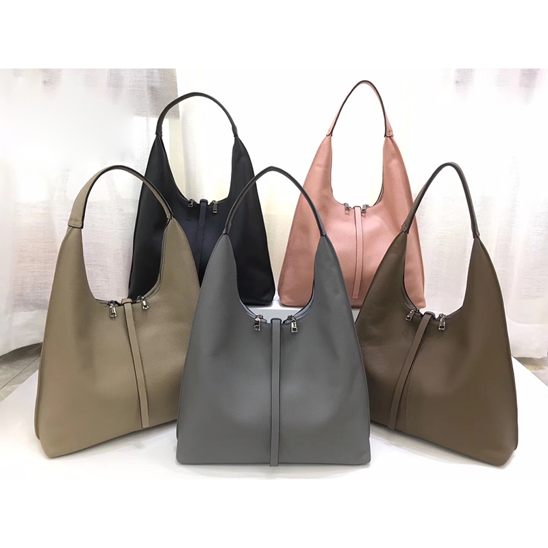 Soft Genuine Leather Hobo Slouchy Bag LH2799_5 Colors 