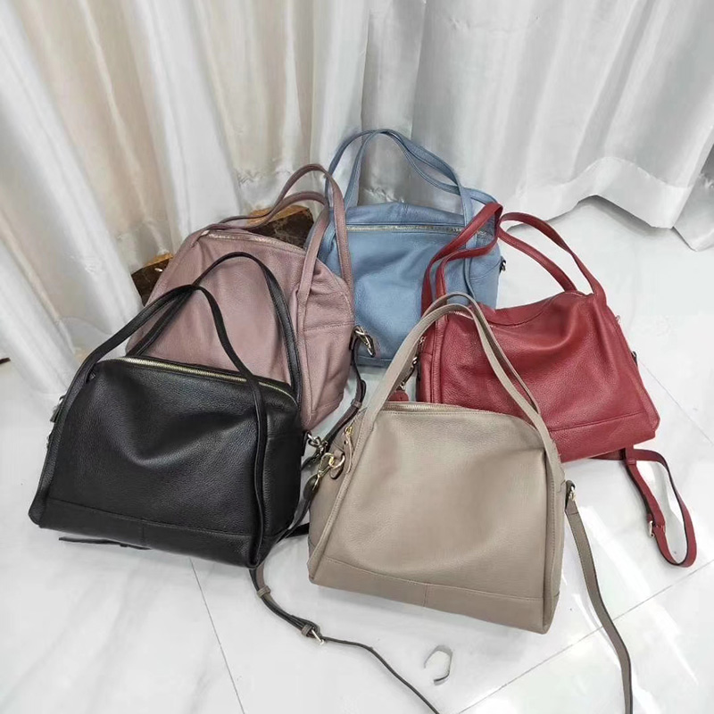 Large Supple Leather Tote Bag for Women LH2908_5 Colors