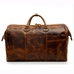 Real Leather Duffel Bag Luggage Bag Weekend Bag LH3138_3 Colors 