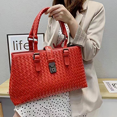 Woven Leather Tote Bag Large Handbags LH3244_7 Colors 