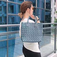 Trendy Supple Woven Sheepskin Leather Purse Handbag LH3256_6 Colors