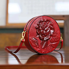 Floral Circle Leather Womens Bag Crossbody Bag LH3364_5 Colors 