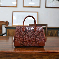 Floral Real Leather Tote Bag Ladies Bag LH3371S_5 Colors 