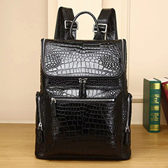 Crocodile Pattern Real Leather Backpack LH3422