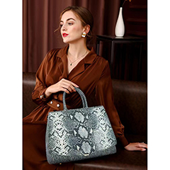 Fashion Python Pattern Leather Shoulder Bag Women Handbags LH3498_5 Colors 