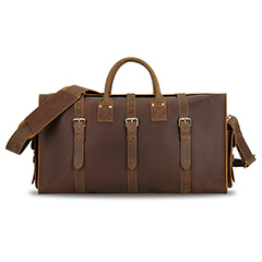 Practical Real Leather Duffel Bag Weekend Bag LH3766