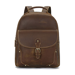 Fashion Real Leather Bag Mens Backpack LH3769