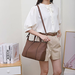 Supple Real Leather Tote Bag Crossbody Bag LH3781_4 Colors 