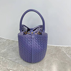 Ladies Woven Sheepskin Leather Bucket Bag LH3872_9 Colors