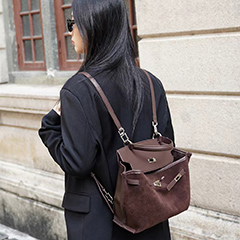 Trendy Leather Backpack for Women LH3897_2 Colors