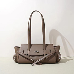 Leather Shoulder Purse with Flap LH3892_3 Colors