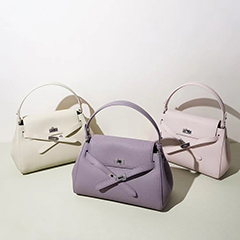 Stylish Leather Satchel with Decorative Belt LH3912_5 Colors