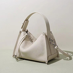 Functional Hobo Leather Bag with Long Straps LH3911_7 Colors