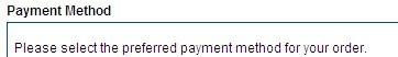 payment method